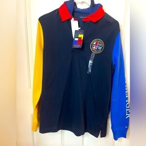 Tommy Hilfiger Hooded Rugby Shirt Men’s Hoodie
